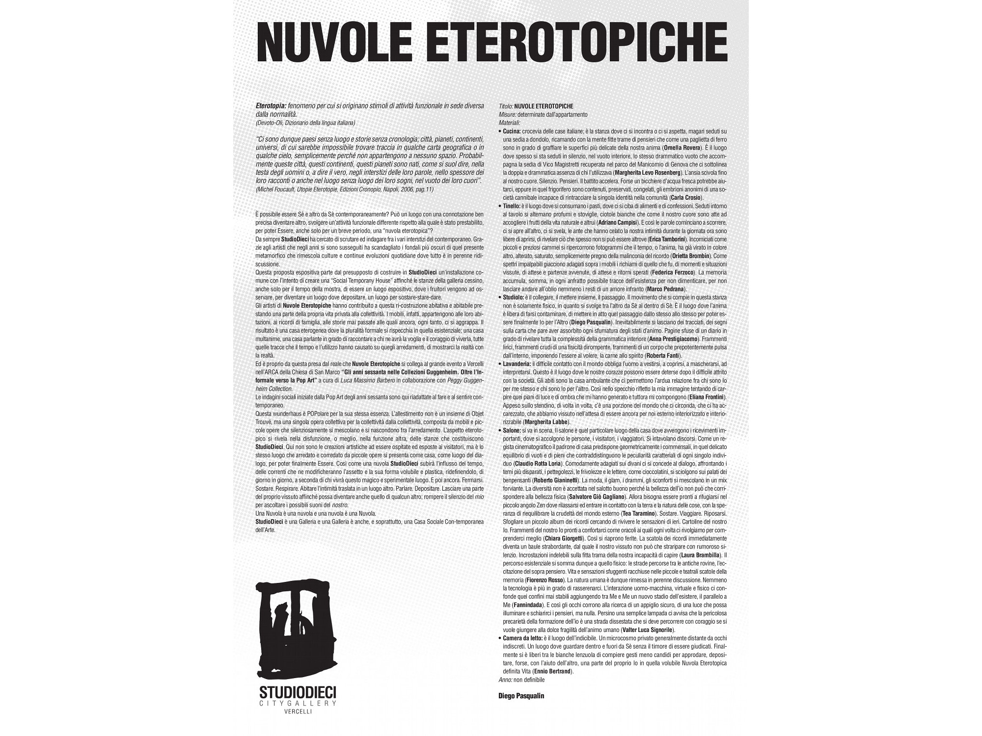 Nuvole Eterotopiche @ StudioDieci