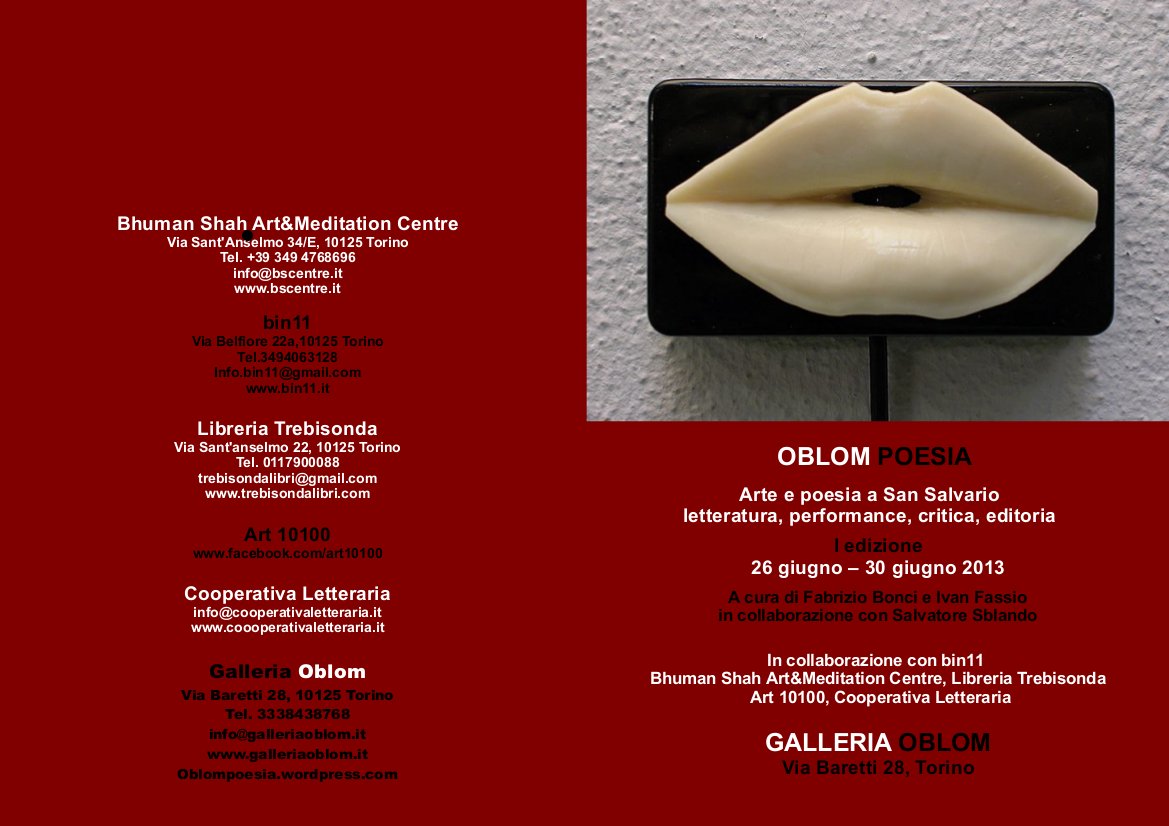 Locandina Oblom Poesia
