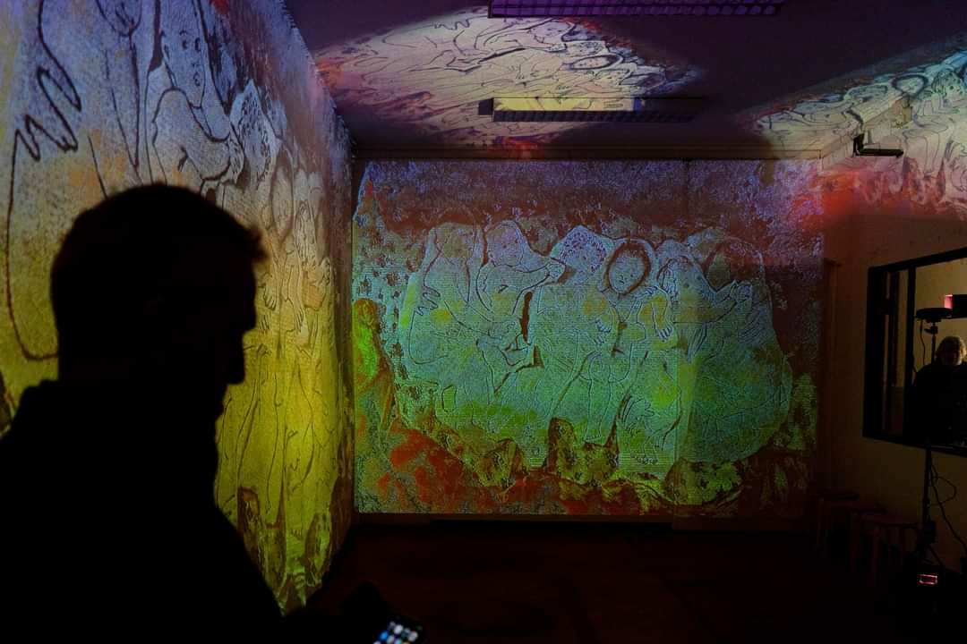 La videoproiezione live @ Living Rooms FlashbackHabitat