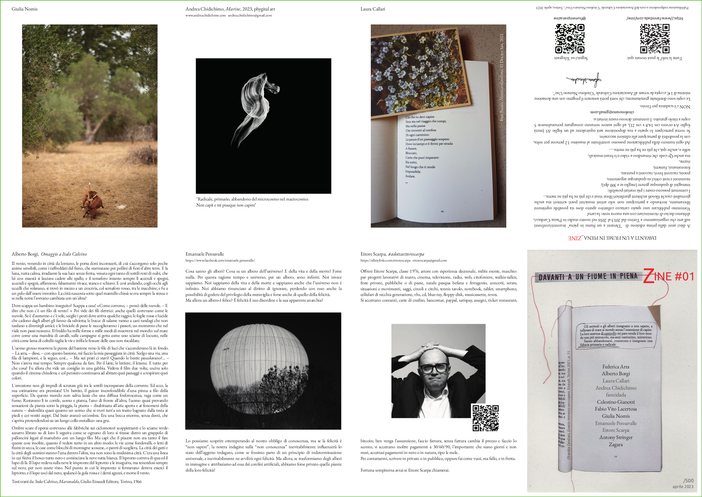 Davanti a un fiume in piena ZINE 01 pag_1